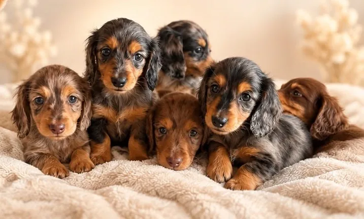 Puppies looking at the camera